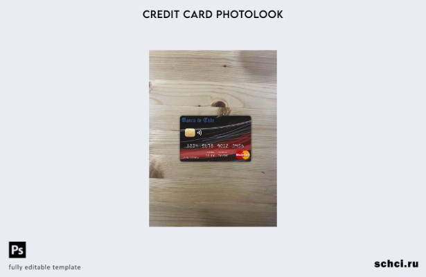 цифровая загрузка Чили Banco de Чили, фотобанк Mastercard, передний шаблон